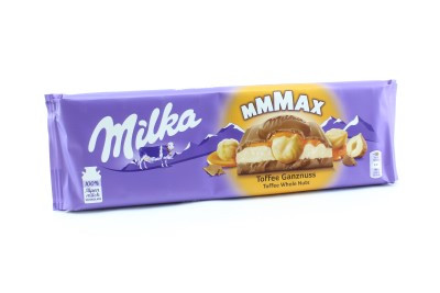 MILKA TÁBLÁS CSOKOLÁDÉ TOFFEE EGÉSZMOGYORÓS 300G