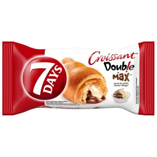 7DAYS DOUBLE MAX CROISSANT KAKAÓS VANÍLIÁS 80G