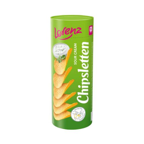 LORENZ CHIPSLETTEN SOUR CREAM 100G