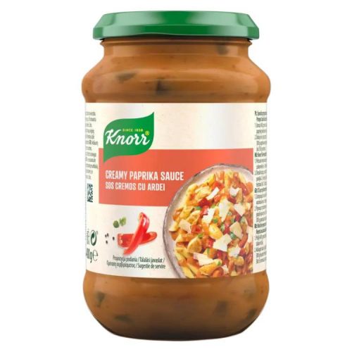 KNORR SZÓSZ ÜVEGES TEJSZÍNES-PAPRIKÁS 400G