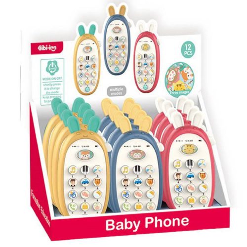 BÉBI MOBILTELEFON ELEMES HANG+FÉNY NYUSZI FORMA BB8839 1DB